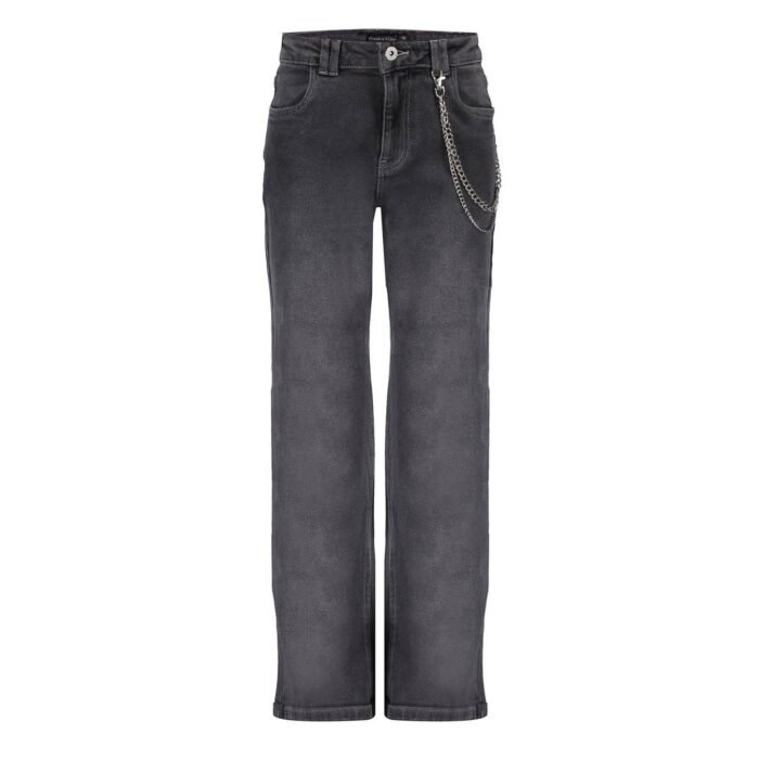 Frankie & Liberty Meisjes broek - Frankie Straight Leg - 03.3 Off Black Frankie & Liberty Meisjes broek - Frankie Straight Leg - 03.3 Off BlackMateriaal