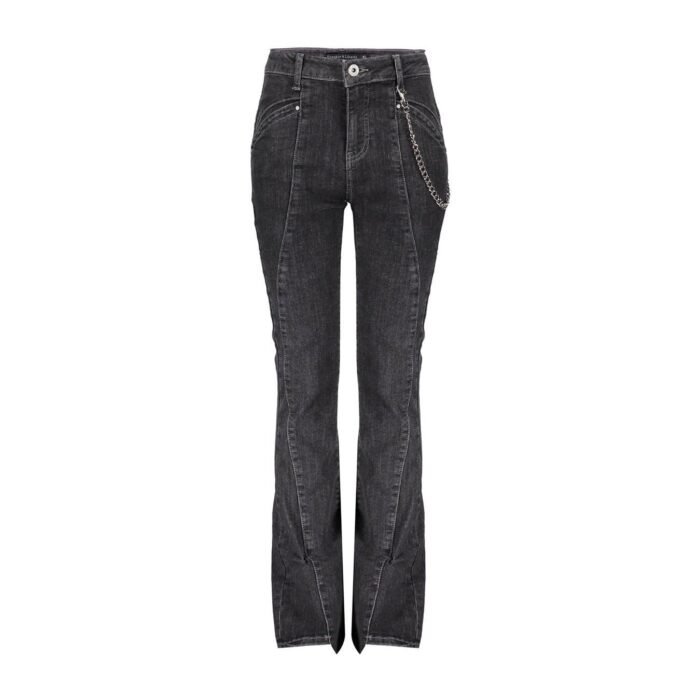 Frankie & Liberty Meisjes broek - Liberty Flare - Dark Grey Denim Frankie & Liberty Meisjes broek - Liberty Flare - Dark Grey DenimMateriaal