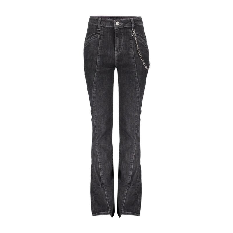 Frankie & Liberty Meisjes broek - Liberty Flare - Dark Grey Denim Frankie & Liberty Meisjes broek - Liberty Flare - Dark Grey DenimMateriaal