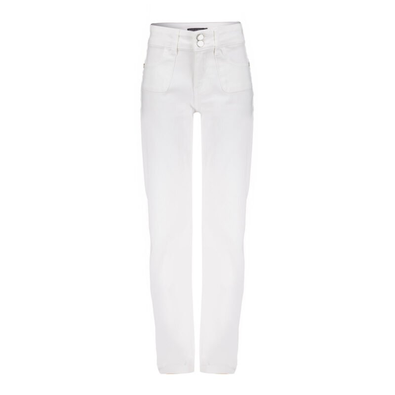 Frankie & Liberty Meisjes jeans broek bootcut - Love - Krijt wit denim Frankie & Liberty Meisjes jeans broek bootcut - Love - Krijt wit denimMateriaal
