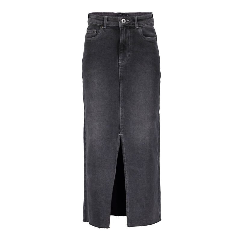 Frankie & Liberty Meisjes rok - Denim Maxi Skirt - Off Black Denim Frankie & Liberty Meisjes rok - Denim Maxi Skirt - Off Black DenimMateriaal