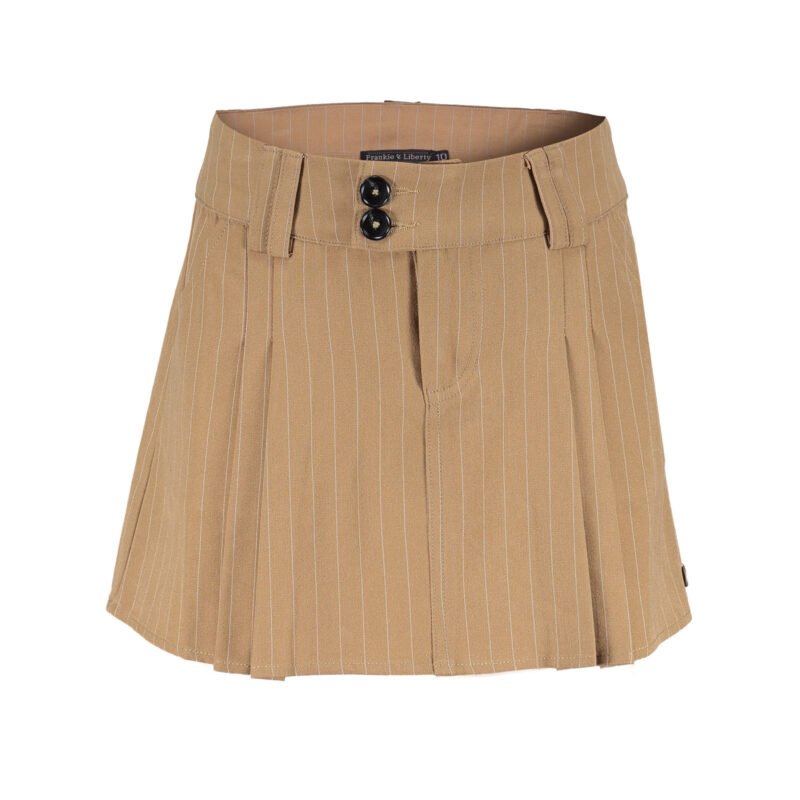 Frankie & Liberty Meisjes rok - Emily - Zand / ice gestreept Frankie & Liberty Meisjes rok - Emily - Zand / ice gestreeptMateriaal