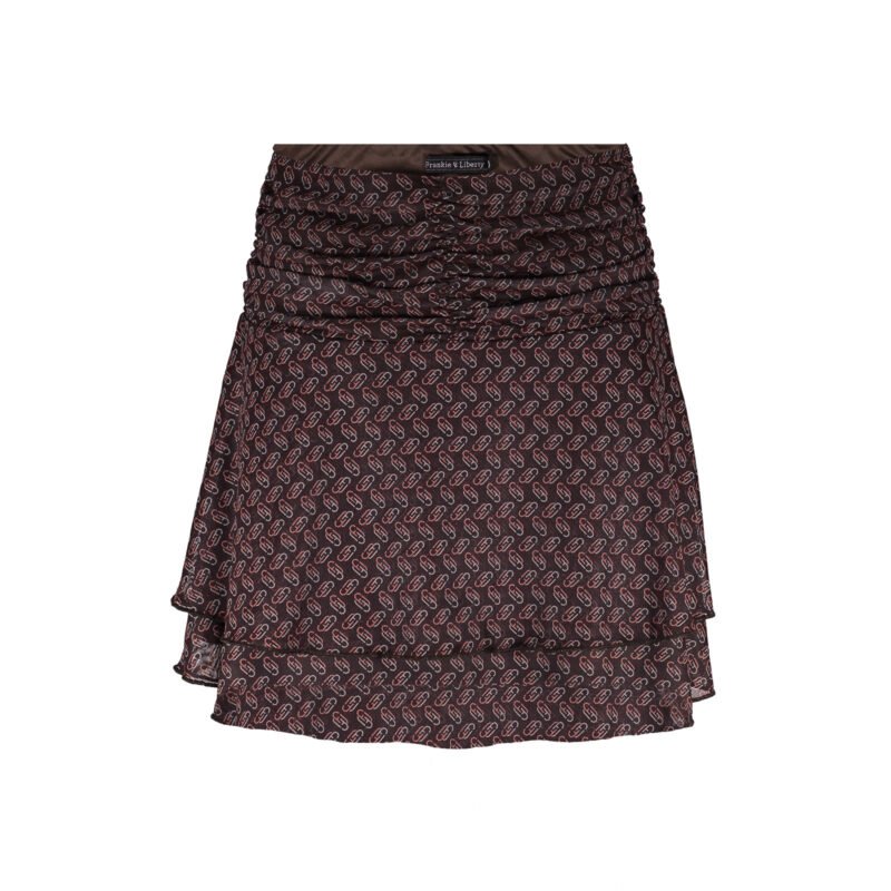 Frankie & Liberty Meisjes rok - Hilary - Print madarin/chocolade Frankie & Liberty Meisjes rok - Hilary - Print madarin/chocolade92% Polyester