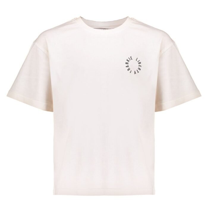 Frankie & Liberty Meisjes t-shirt - Paris - 02 Off White Frankie & Liberty Meisjes t-shirt - Paris - 02 Off WhiteMateriaal