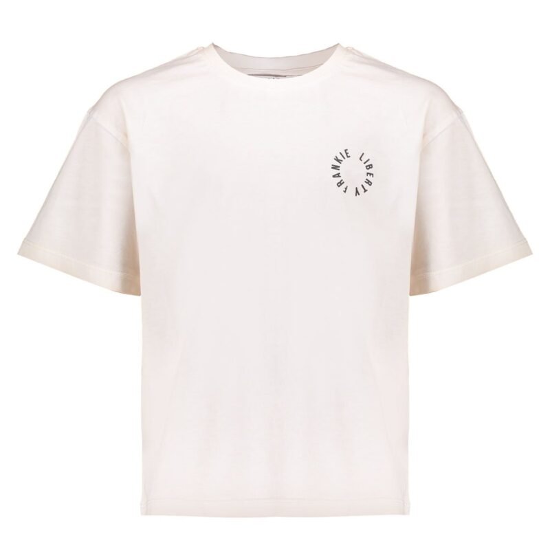 Frankie & Liberty Meisjes t-shirt - Paris - 02 Off White Frankie & Liberty Meisjes t-shirt - Paris - 02 Off WhiteMateriaal