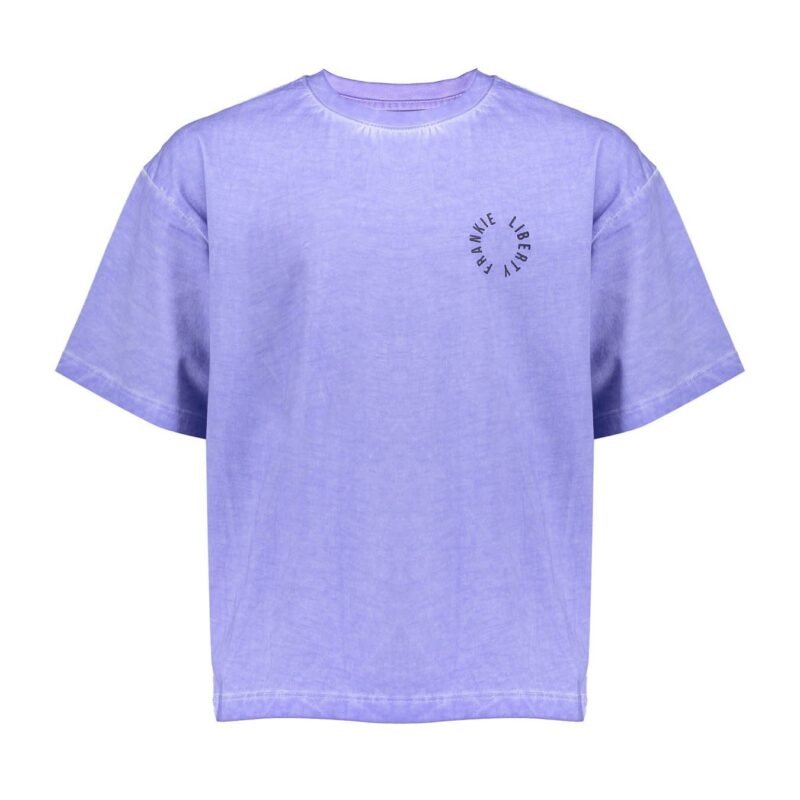 Frankie & Liberty Meisjes t-shirt - Paris - 41.9 Lavender Blue Frankie & Liberty Meisjes t-shirt - Paris - 41.9 Lavender BlueMateriaal