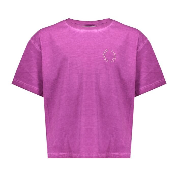 Frankie & Liberty Meisjes t-shirt - Paris - Purple Pink Frankie & Liberty Meisjes t-shirt - Paris - Purple PinkMateriaal