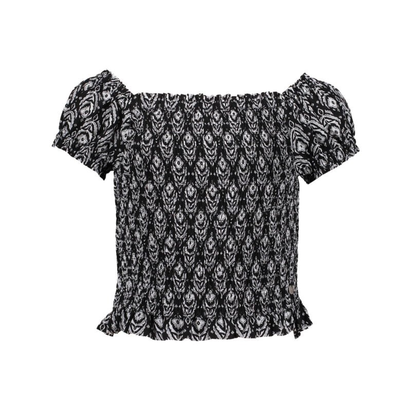 Frankie & Liberty Meisjes top - Cassy - Print zwart/off white Frankie & Liberty Meisjes top - Cassy - Print zwart/off white