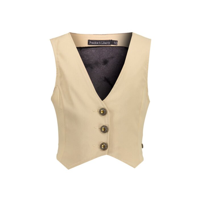 Frankie & Liberty Meisjes vest - Kendall - Zand Frankie & Liberty Meisjes vest - Kendall - ZandMateriaal 100% POLYESTER