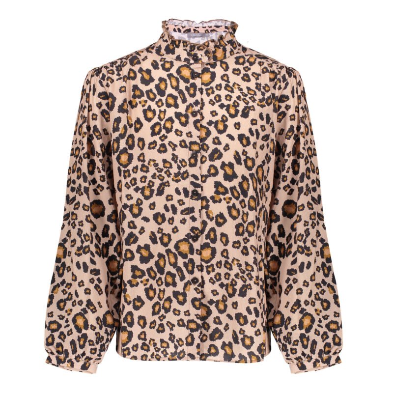 Geisha Meisjes top - Panter - Zand / Zwart Geisha Meisjes top - Panter - Zand / Zwart 100% viscose