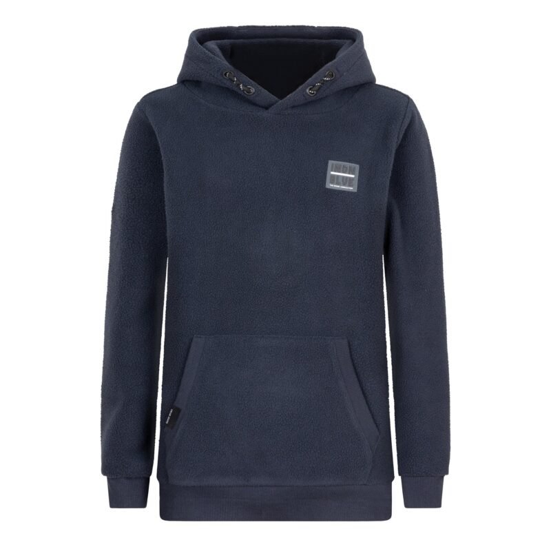 Indian Blue Jeans Jongens hoodie teddy - Navy blauw Indian Blue Jeans Jongens hoodie teddy - Navy blauwMateriaal 74% Polyester/ 26% Cotton