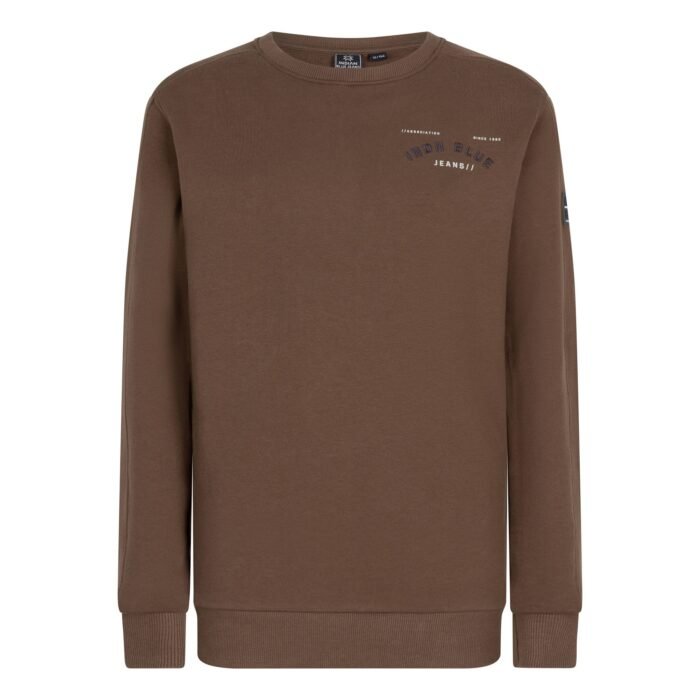 Indian Blue Jeans Jongens sweater ibj united - Spice bruin Indian Blue Jeans Jongens sweater ibj united - Spice bruinMateriaal 97% Cotton/ 3% Elastane