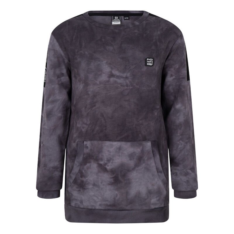 Indian Blue Jeans Jongens sweater tie dye - Mink grijs Indian Blue Jeans Jongens sweater tie dye - Mink grijs100% Cotton