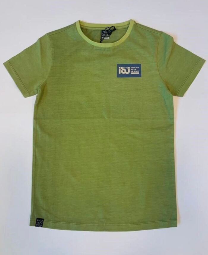 Indian Blue Jeans Jongens t-shirt - Fresh army groen Indian Blue Jeans Jongens t-shirt - Fresh army groenMateriaal 95% Organic Cotton/5% Elastane