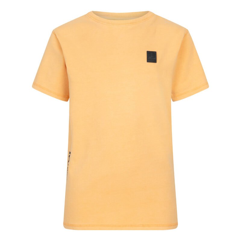 Indian Blue Jeans Jongens t-shirt fancy - Gebleekt oranje Indian Blue Jeans Jongens t-shirt fancy - Gebleekt oranjeMateriaal 95% Cotton/5% Elastane