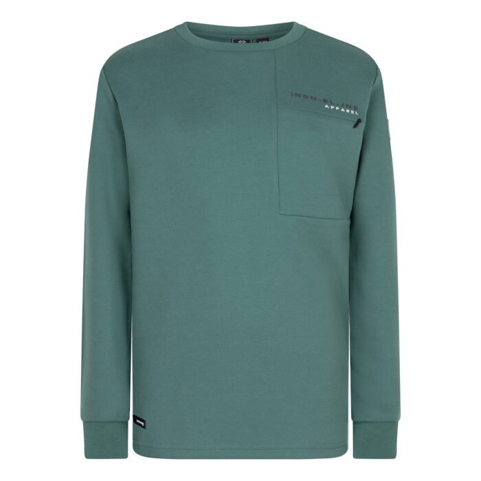 Indian Blue Jeans Jongens t-shirt ls twill - Groen Indian Blue Jeans Jongens t-shirt ls twill - GroenMateriaal 60% Polyester/ 37% Viscose/ 3% Elastane