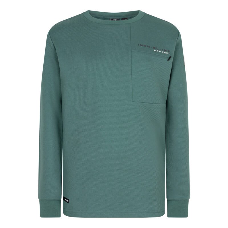 Indian Blue Jeans Jongens t-shirt ls twill - Groen Indian Blue Jeans Jongens t-shirt ls twill - GroenMateriaal 60% Polyester/ 37% Viscose/ 3% Elastane