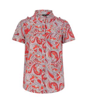 Indian Blue Jeans Meisjes blouse paisley - Soft rood Indian Blue Jeans Meisjes blouse paisley - Soft rood100% Polyester