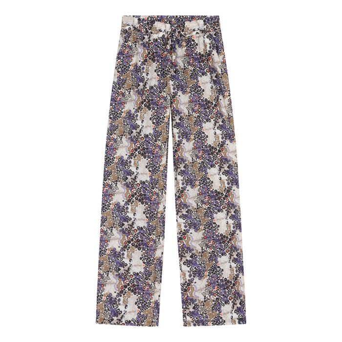 Indian Blue Jeans Meisjes broek Leopeard wide fit - Sesame Indian Blue Jeans Meisjes broek Leopeard wide fit - SesameMateriaal 100% Viscose