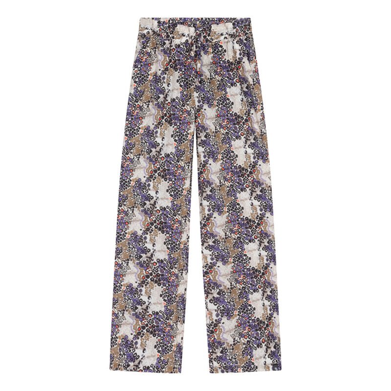 Indian Blue Jeans Meisjes broek Leopeard wide fit - Sesame Indian Blue Jeans Meisjes broek Leopeard wide fit - SesameMateriaal 100% Viscose