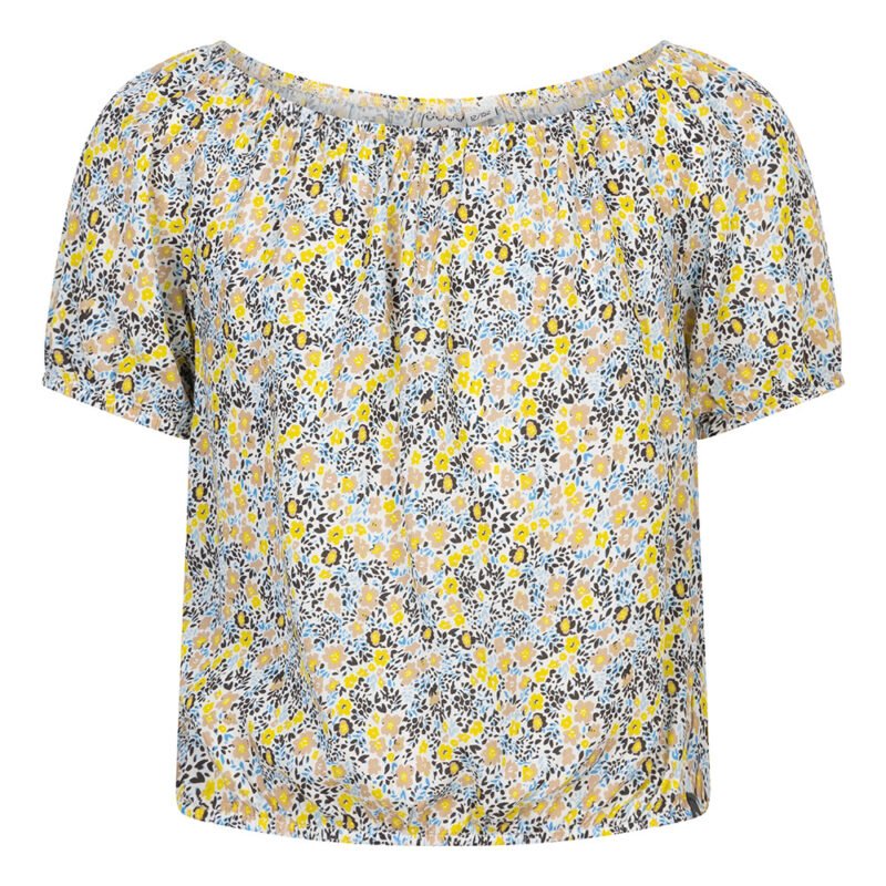 Indian Blue Jeans Meisjes crop top bloemen - Licht blauw Indian Blue Jeans Meisjes crop top bloemen - Licht blauwMateriaal 100% Viscose
