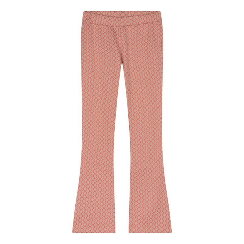 Indian Blue Jeans Meisjes flair broek Fancy - Helder koraal Indian Blue Jeans Meisjes flair broek Fancy - Helder koraalMateriaal 65% Polyester/30% Viscose/5% Elastane