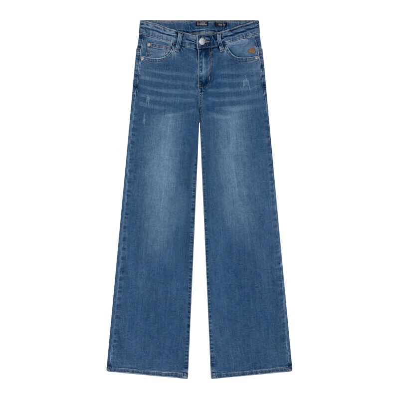 Indian Blue Jeans Meisjes jeans broek wide fit - Licht blauw denim Indian Blue Jeans Meisjes jeans broek wide fit - Licht blauw denimMateriaal 70% Cotton/ 29% Polyester/ 1% Elastane