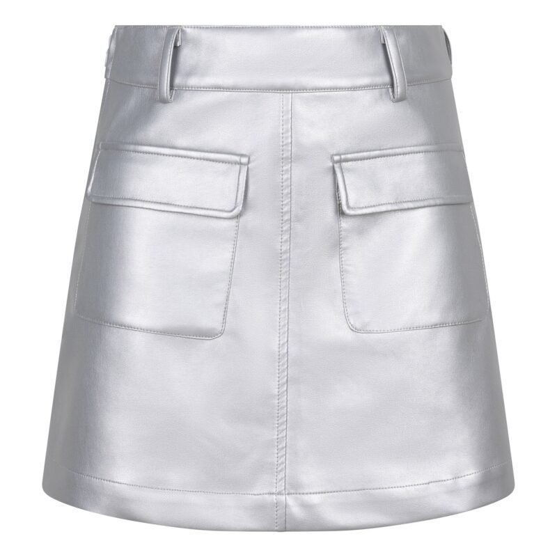 Indian Blue Jeans Meisjes rok pu - Zilver grijs Indian Blue Jeans Meisjes rok pu - Zilver grijsMateriaal 50% Polyurethan/ 30% Cotton/ 20% Polyester
