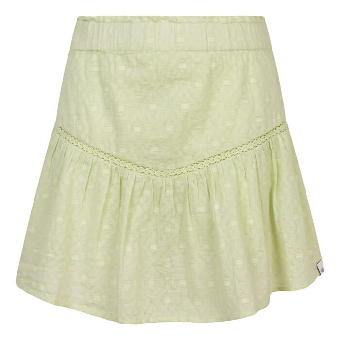 Indian Blue Jeans Meisjes rok ruffel - Licht pastel groen Indian Blue Jeans Meisjes rok ruffel - Licht pastel groenMateriaal 100% Cotton
