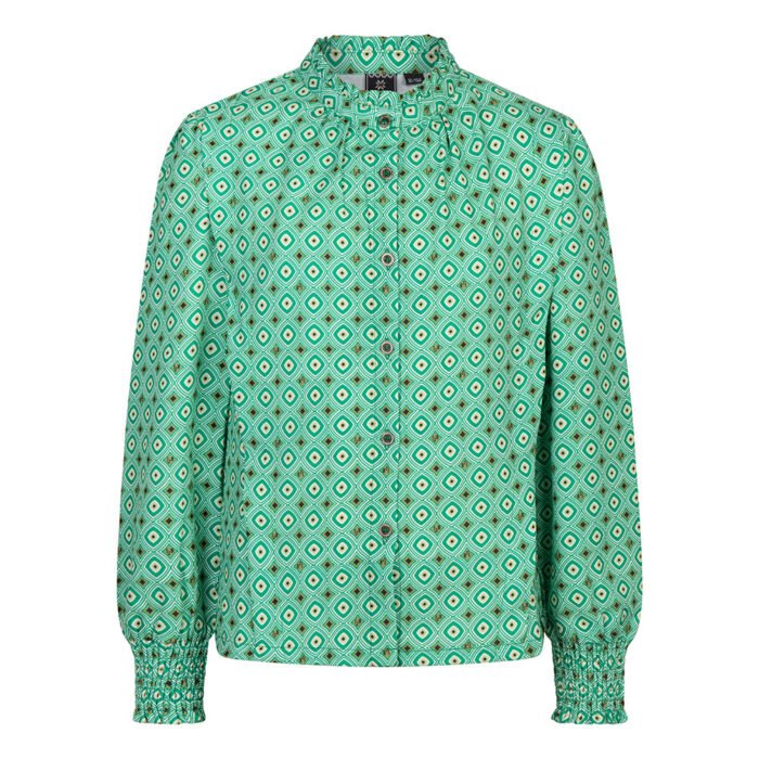 Indian Blue Jeans Meisjes shirt geometric print - Gras groen Indian Blue Jeans Meisjes shirt geometric print - Gras groenMateriaal 100% Polyester