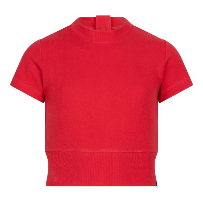 Indian Blue Jeans Meisjes t-shirt cropped - Poppy rood Indian Blue Jeans Meisjes t-shirt cropped - Poppy roodMateriaal 70% Cotton/ 28% Polyester/ 2% Elastane