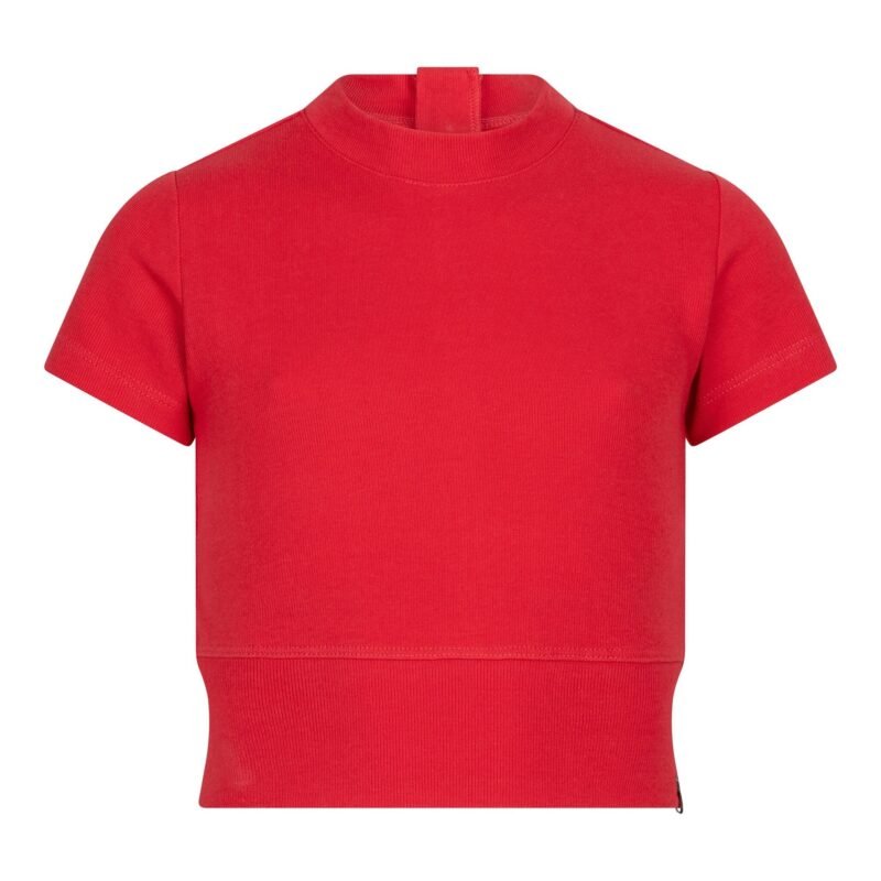 Indian Blue Jeans Meisjes t-shirt cropped - Poppy rood Indian Blue Jeans Meisjes t-shirt cropped - Poppy roodMateriaal 70% Cotton/ 28% Polyester/ 2% Elastane