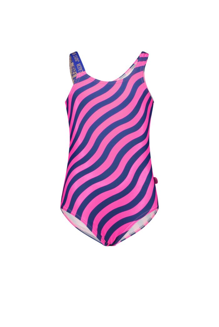 Just Beach Meisjes badpak - Wave roze kobalt Just Beach Meisjes badpak - Wave roze kobaltswimwear 80% polyamide 20% ela