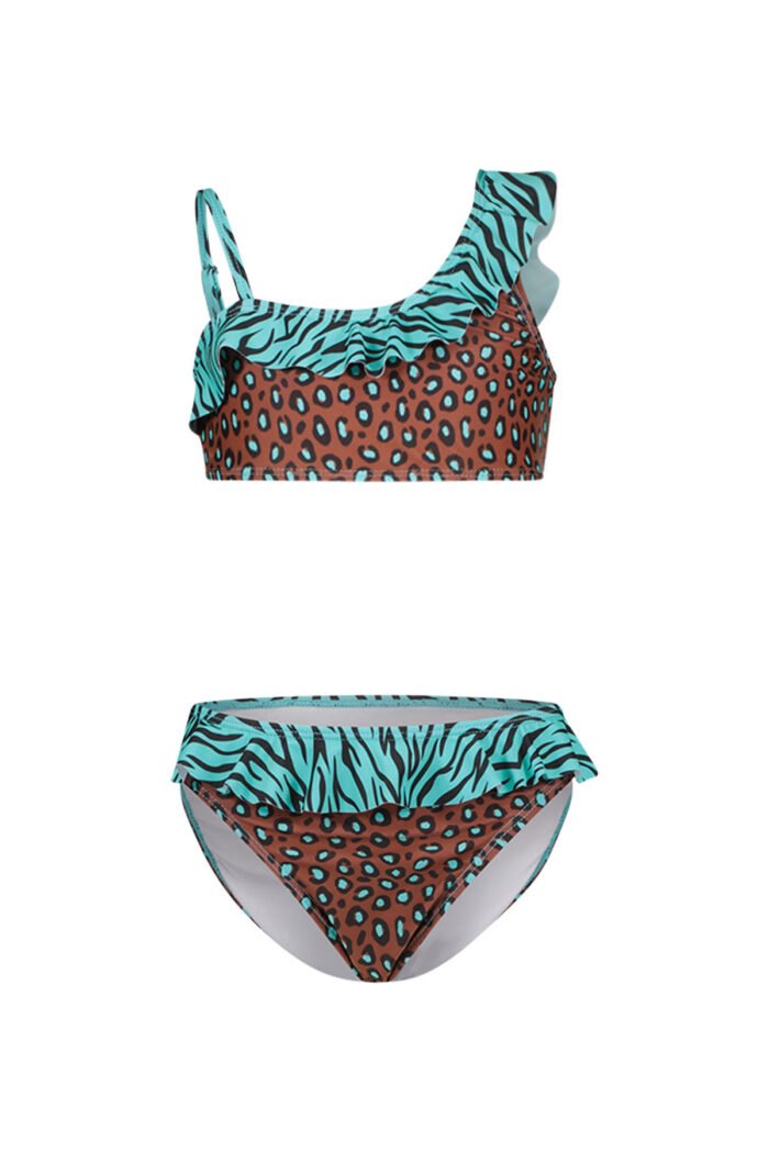 Just Beach Meisjes bikini Hawaii - Wild panter Just Beach Meisjes bikini Hawaii - Wild panterMateriaal swimwear 80% RPE
