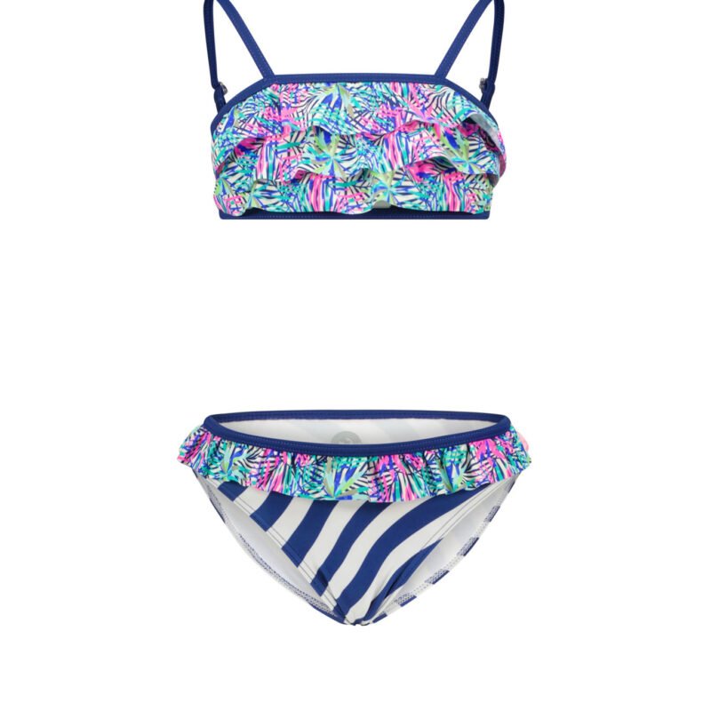 Just Beach Meisjes bikini ruffel - Tropical leaves Just Beach Meisjes bikini ruffel - Tropical leavesswimwear 80% polyamide 20% ela