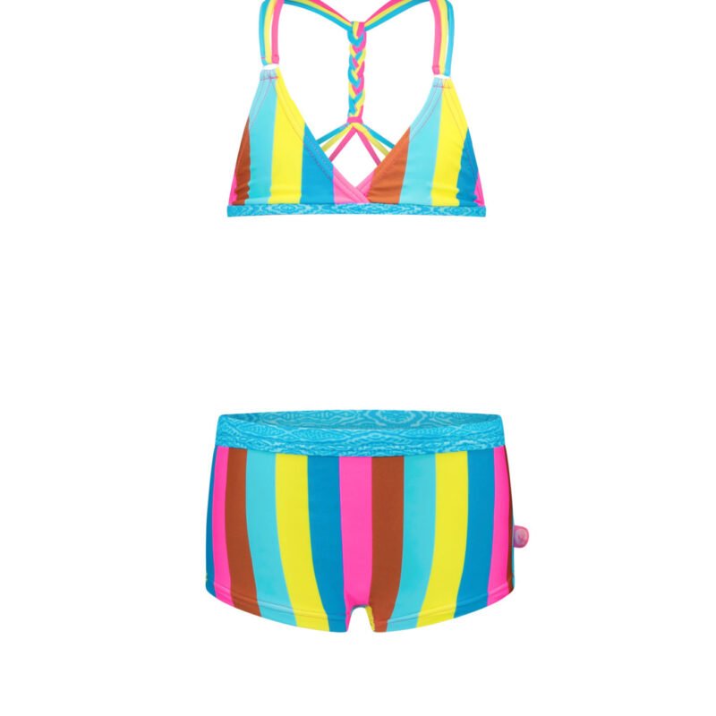 Just Beach Meisjes bikini triangel - Boho streep Just Beach Meisjes bikini triangel - Boho streepswimwear 80% polyamide 20% ela