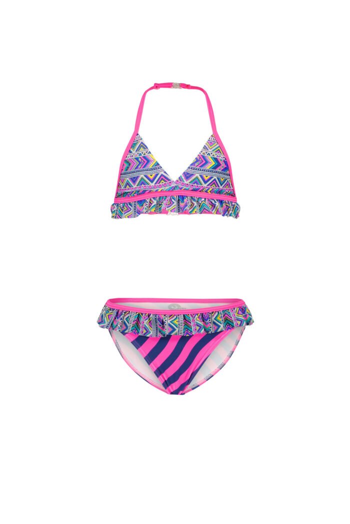 Just Beach Meisjes bikini triangel - Tropic aztek Just Beach Meisjes bikini triangel - Tropic aztekswimwear 80% polyamide 20% ela