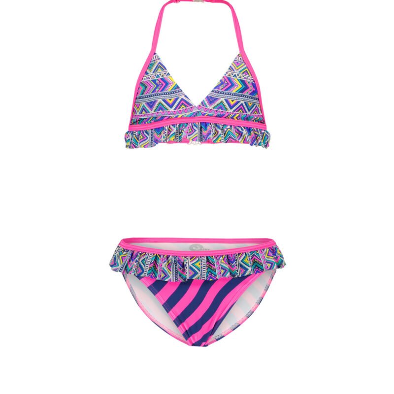 Just Beach Meisjes bikini triangel - Tropic aztek Just Beach Meisjes bikini triangel - Tropic aztekswimwear 80% polyamide 20% ela