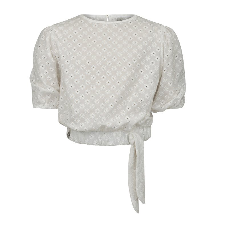 KIEstone Meisjes blouse - Amber - off wit KIEstone Meisjes blouse - Amber - off witMateriaal 100% katoen