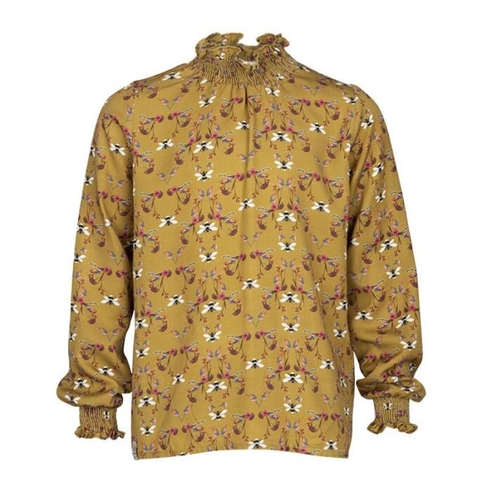 KIEstone Meisjes blouse - Fieke - Geel KIEstone Meisjes blouse - Fieke - GeelMateriaal 100%VI
