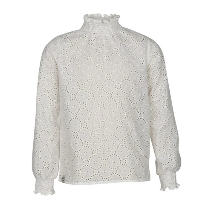 KIEstone Meisjes blouse - Fieke - Off wit KIEstone Meisjes blouse - Fieke - Off witMateriaal 100%CO