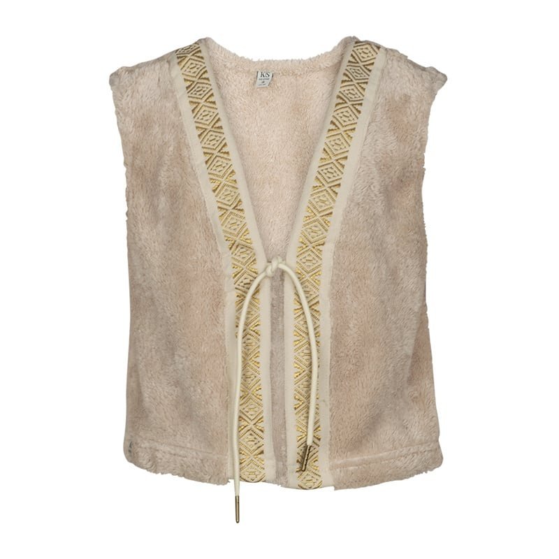 KIEstone Meisjes gilet - Plum - Zand KIEstone Meisjes gilet - Plum - ZandMateriaal 100%PE