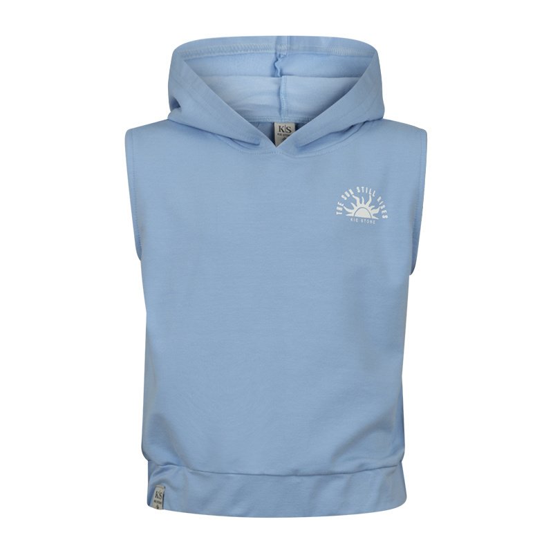KIEstone Meisjes hoodie - Marleen - licht blauw KIEstone Meisjes hoodie - Marleen - licht blauwMateriaal 95% katoen