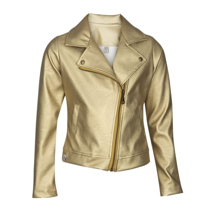 KIEstone Meisjes jasje - Jax - Goud KIEstone Meisjes jasje - Jax - GoudMateriaal 60%PU 40%PE