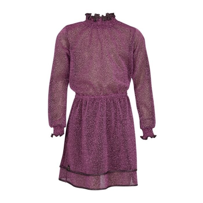 KIEstone Meisjes jurk - Lizzy - Diep paars KIEstone Meisjes jurk - Lizzy - Diep paarsMateriaal 58%PL 42%LRX