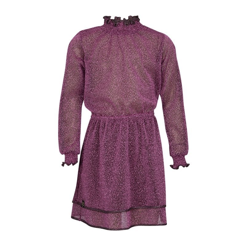 KIEstone Meisjes jurk - Lizzy - Diep paars KIEstone Meisjes jurk - Lizzy - Diep paarsMateriaal 58%PL 42%LRX