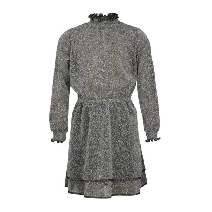 KIEstone Meisjes jurk - Lizzy - Zilver KIEstone Meisjes jurk - Lizzy - ZilverMateriaal 58%PL 42%LRX