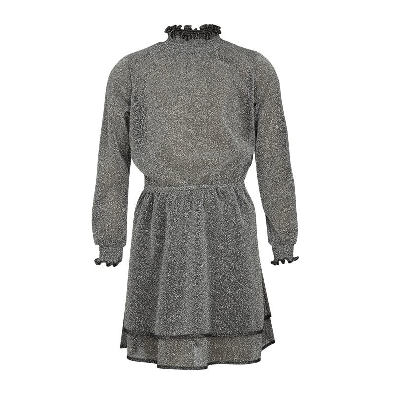 KIEstone Meisjes jurk - Lizzy - Zilver KIEstone Meisjes jurk - Lizzy - ZilverMateriaal 58%PL 42%LRX