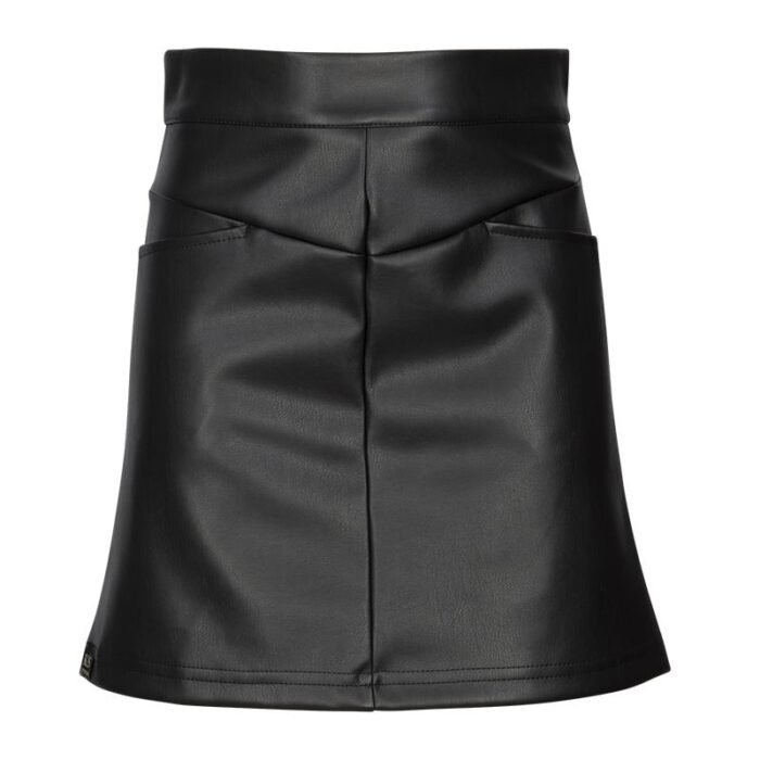 KIEstone Meisjes rok - Becky - Zwart KIEstone Meisjes rok - Becky - ZwartMateriaal 50%PU 50%PE