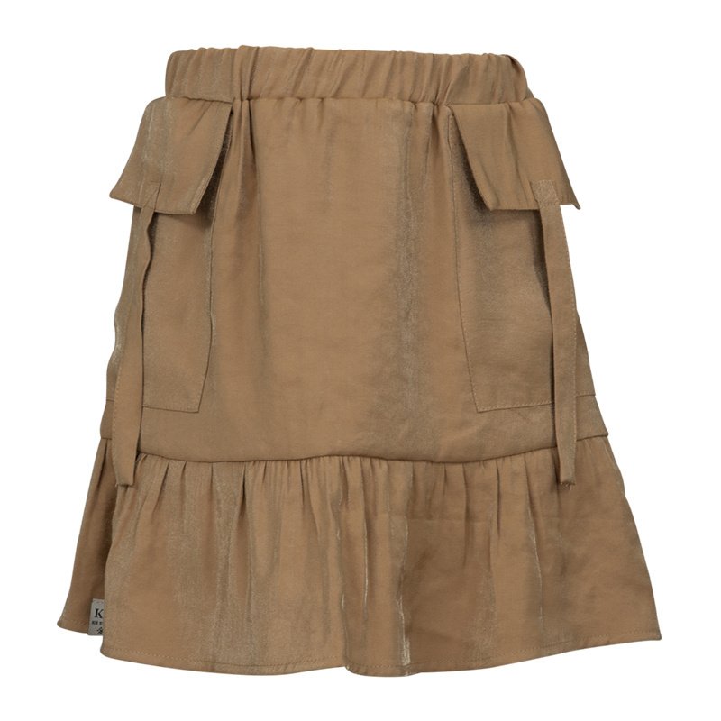 KIEstone Meisjes rok - Crush - camel KIEstone Meisjes rok - Crush - camelMateriaal 85% viscose